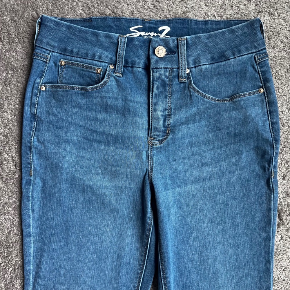Seven7 Skinny Jeans Womens Size 4 Blue Denim Medium Wash High Rise Pants 871